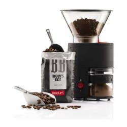 Bodum Bistro Electric Burr Coffee Grinder, Red
