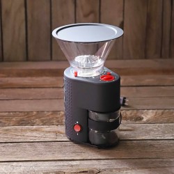 Bodum Bistro Electric Burr Coffee Grinder, Red